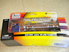 HTF AW Racing Rigs Blue GMC Astro 95 Tanker Trailer Rel. 1 No. 2 HO Slot Car
