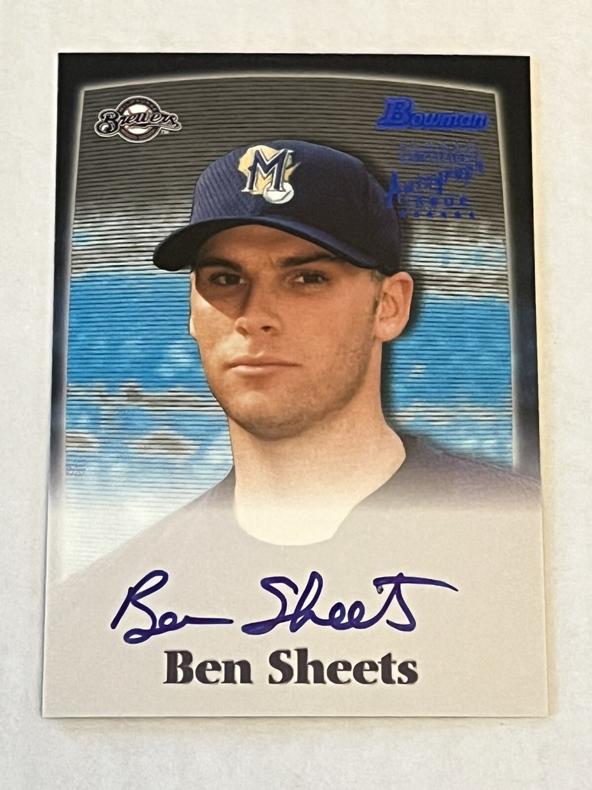 Ben Sheets 2000 Bowman Certified Autograph Auto SP Card Milwaukee Brewers MLB 🔥
