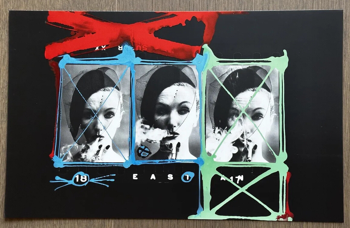 Super RARE! William Klein - Fashion, Paris, Painted Contact