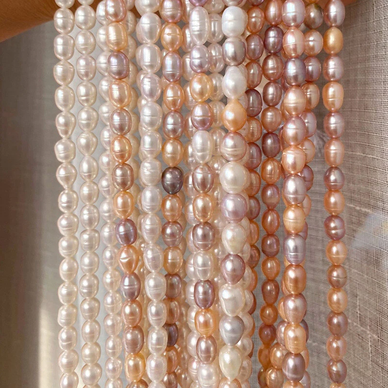 Pulsera de perlas de agua dulce genuina elegante regalo para su mamá novia joyería regalo Foto 4 de 4