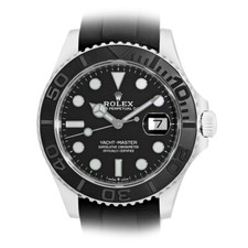 ROLEX 18K White Gold 42mm YachtMaster Oysterflex 226659 Box Warranty MINTY 2