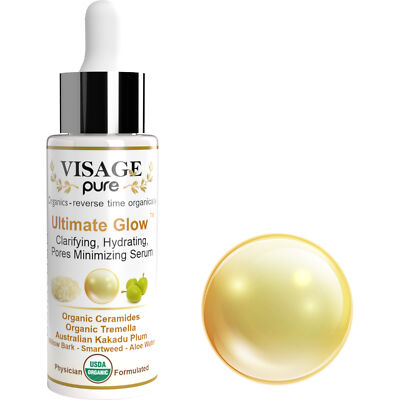 Ultimate Glow - Clarifying, Brightening, Pores Minimizing Serum - By Visage Pure