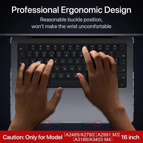 Soonjet Invisible Armor for MacBook Pro 16 inch Case 2024-2021 M4 1(pack opened) - Photo 8/10