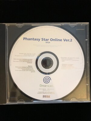 Phantasy Star Online Ver. 2 Sega Dreamcast White Label Promo PAL PSO Sample