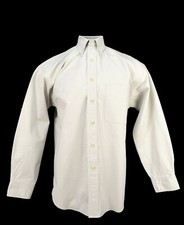 GANT Men's Medium Size Beige Hampton Twill Cotton Shirt