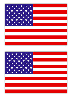 2x Aufkleber USA Amerika Flagge Fahne Stars and Stripes Sternenbanner 5cm