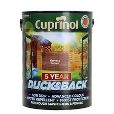 Cuprinol Ducksback Garden Shed & Fence Paint Quick Dry Paints Wood Stain 5 Litre