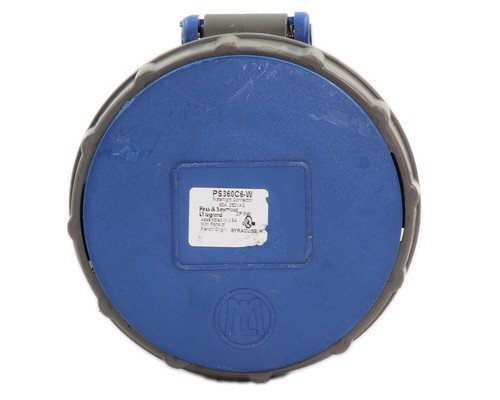 Pass und Seymour PS360C6-W Wasserdichter Stecker 60A 250 VAC - Bild 4 von 6