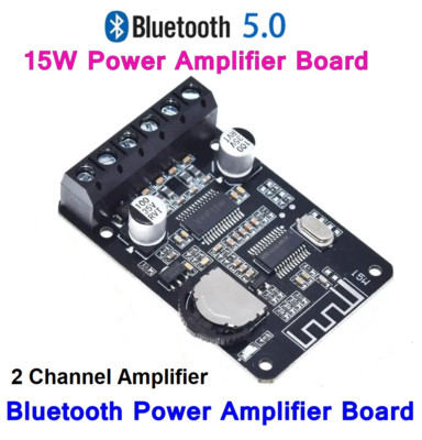 15W Stereo Power Amplifier Board 12V 24V Bluetooth Speaker Sound Audio Module