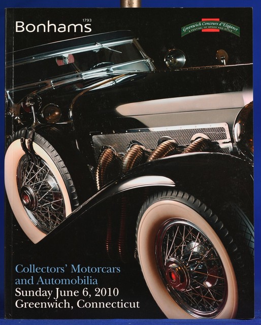 Bonhams Auction Catalog Automobile June 2010 Greenwich Connecticut eBay