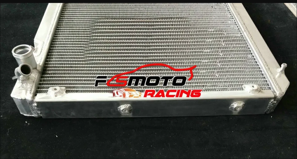 Radiador de aluminio de 3 filas para Mercedes Benz W113 280SL 280 XL 1967-1971 70 2,8 L AT Foto 3 de 4