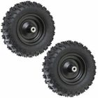 Pair 4.10-6 Tire Rim Wheel Assembly Snow Blower Thrower ATV Go Kart 410-6 4.10x6