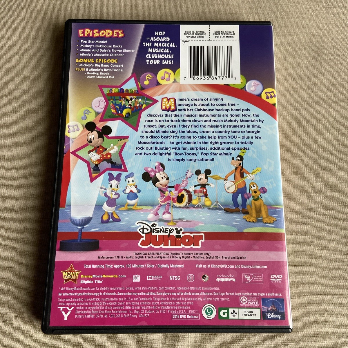 Disney Junior: Mickey Mouse Clubhouse Pop Star Minnie (DVD