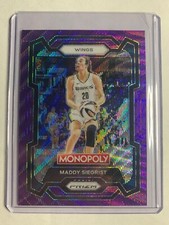 2024 Panini Prizm Monopoly WNBA #59 Maddy Siegrist Purple Wave Prizm