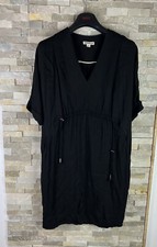 Whistles women’s Size 8 Black V Neck Viscose Dress
