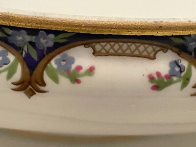 Wm Guerin & Co Limoges France Vegetable Bowl & Relish Tray WG&Co