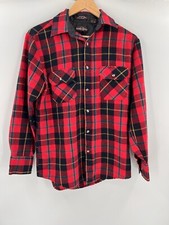 Northwest Territory VTG Flannel RED/BLACK Plaid Shirt Jacket Men's Small