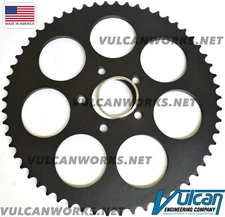 Rear Sprocket 58T Black PowderCoat Harley-Davidson Softail XL Dyna FXR