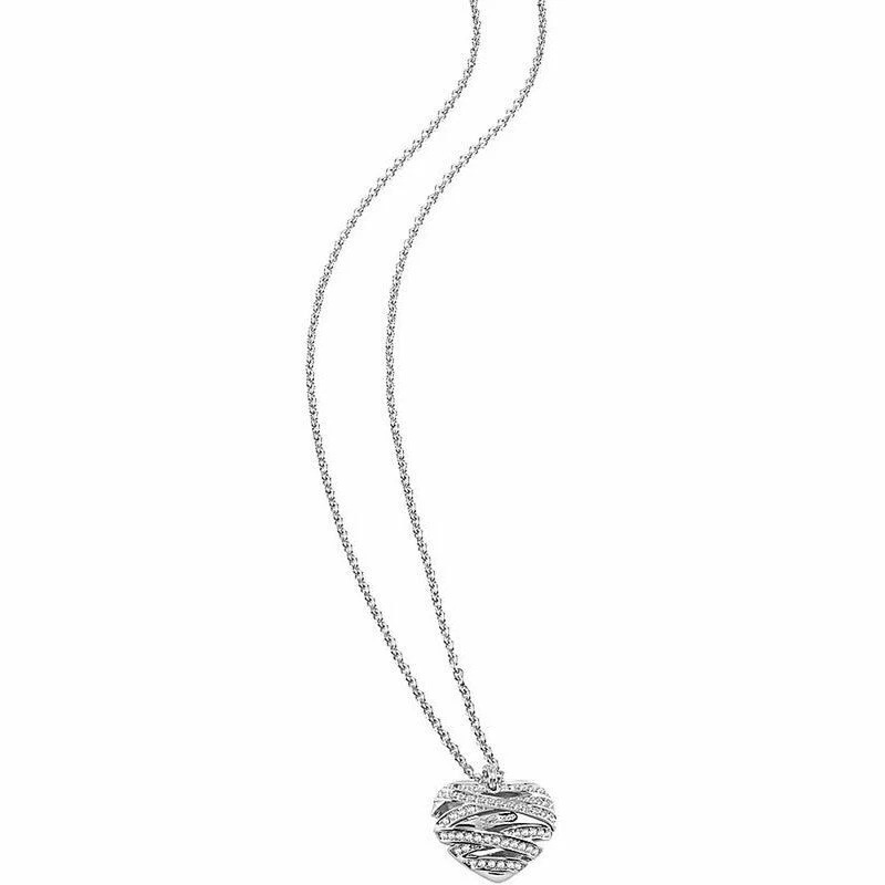 Collana Da Donna Guess In Acciaio Inox - Lunghezza 50 Cm, Chiusura A Moschettone, Colore Argento - 2