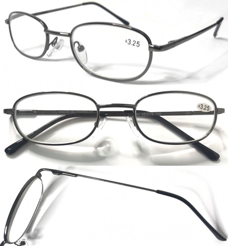 Gafas de lectura de metal estilo clásico/bisagras de resorte/multicolor y forma +0,50~+5,50 - Imagen 16 de 27
