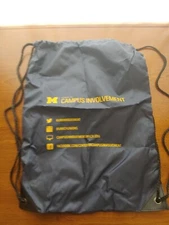 University of Michigan Student Life Drawstring Bag Cinch Sack String Backpack