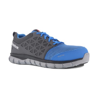 Reebok Work Women's Sublite Cushion Comp Toe Athletic  Blue and Grey - 11 Wide