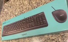 Logitech MK120 Wired Keyboard & Mouse Combo – New in Box, USB, Black