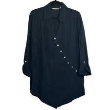 Soft Surroundings Pagoda Tunic Size Large Mature Quiet Luxury Luxe Boho Peasant