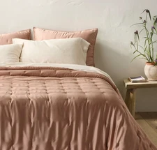 Casaluna King Blissful Bamboo Quilt & Pillowcase Set Bundle, New