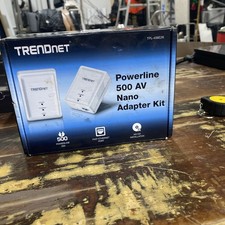 Trendnet TPL-406E2K Powerline 500 AV Nano Adapter Kit NIB Sealed