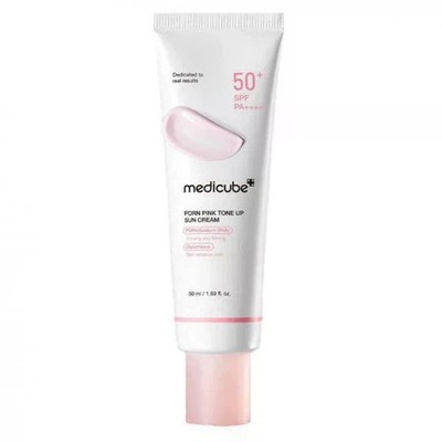 Medicube PDRN Pink Tone Up Sun Cream SPF50+ PA++++ 50ml Korean Beauty Glow NEW