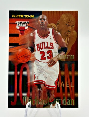 Michael Jordan 1995-96 Fleer Firm Foundation #323 Chicago Bulls NBA HOF Insert