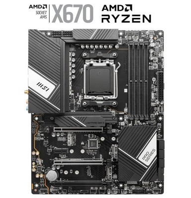 MSI PRO X670-P WIFI AM5 ATX AMD Motherboard (Board Only)