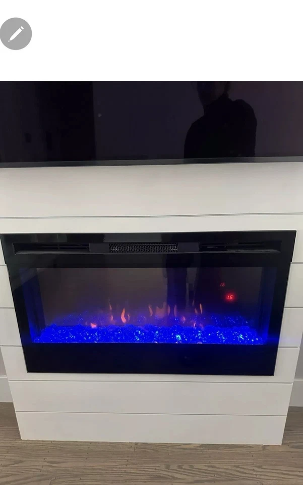 Dimplex Winslow 36 英寸壁挂式电壁炉 SWM3520,47777 BTU,120 伏 — 第 2/4 张图片