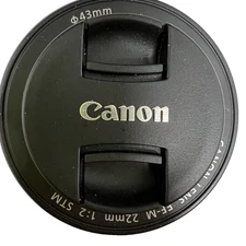 Canon EF-M22mm F2 STM Wide Angle Zoom Lens Single Focus Black EF-M222STMSL -Mint