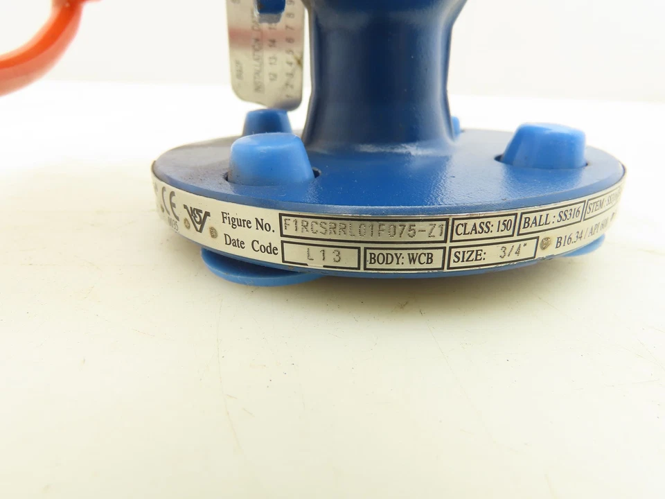 Quadrant F1RCSRRL01F075-Z1 Flanged Ball Valve 3/4"Class 150 285 PSI@ 100°F - Image 2 of 4
