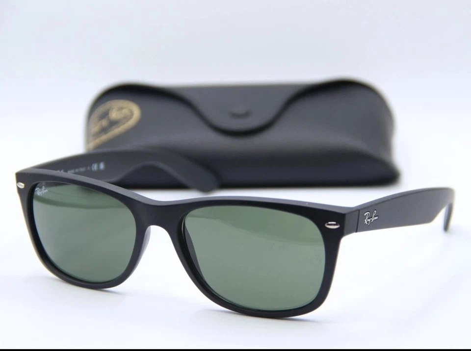 NUEVAS GAFAS DE SOL RAY-BAN RB 2132 622 WAYFARER NEGRAS AUTÉNTICAS 58-18 Foto 2 de 4