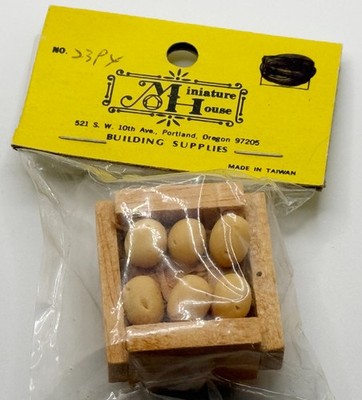 Miniature House Building Supplies Crate of Eggs