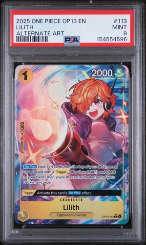 Lilith (Alternate Art) graded PSA 9 for sale on eBay