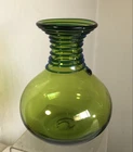 VINTAGE BLENKO GLASS VASE WITH COILS #8318 DON SHEPHERD