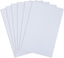 6 Pieces Aida Cloth 14 Count Cross Stitch Fabric, White, 12 by 18-Inch