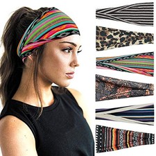 Boho Headbands For Women Fashion Wide Headband Yoga Workout Head Bands Hair