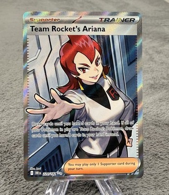Team Rocket's Ariana 224/182 Ultra Rare Sv10: Destined Rivals Pokemon