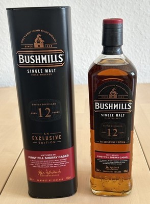 BUSHMILLS 12 Jahre Irish Single Malt - First Fill Sherry Casks - 40% - 0,7L NEU
