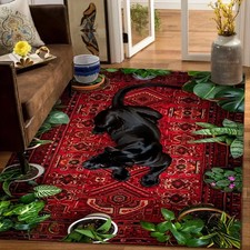 Vintage Tibetischer Blumenteppich Orientalischer Dekoteppich Bodenmatte