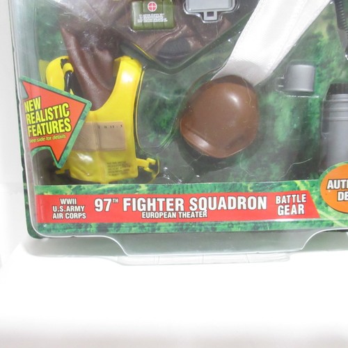 FIGURINE VINTAGE HASBRO G.I JOE WWII US ARMY 97th FIGHTER SQUADRON BATTLE GEAR - Photo 5/7