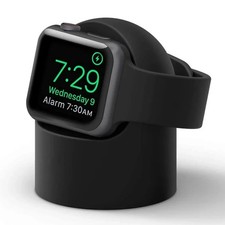 Modern Apple Watch Charging Dock with Silicone Holder Wireless Stand