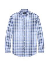 Polo Ralph Lauren Mens Classic Fit Plaid Poplin Shirt in Blue Multi Size Small