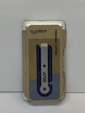 EDJY Fingernail Cutter ~ Precise Single Blade Trimmer Nail Clippers, Blue NEW