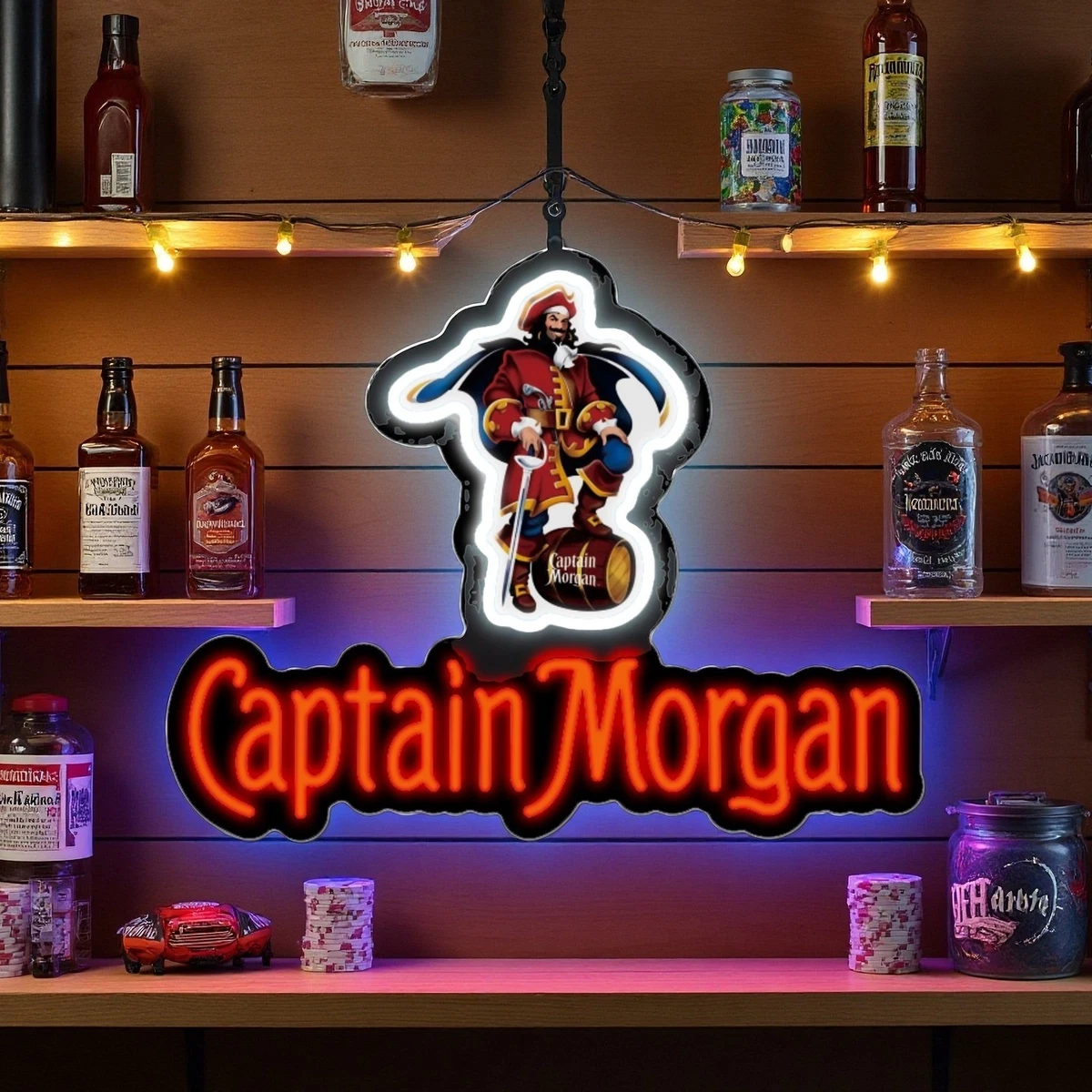 captain morgan neon light products for sale | eBay